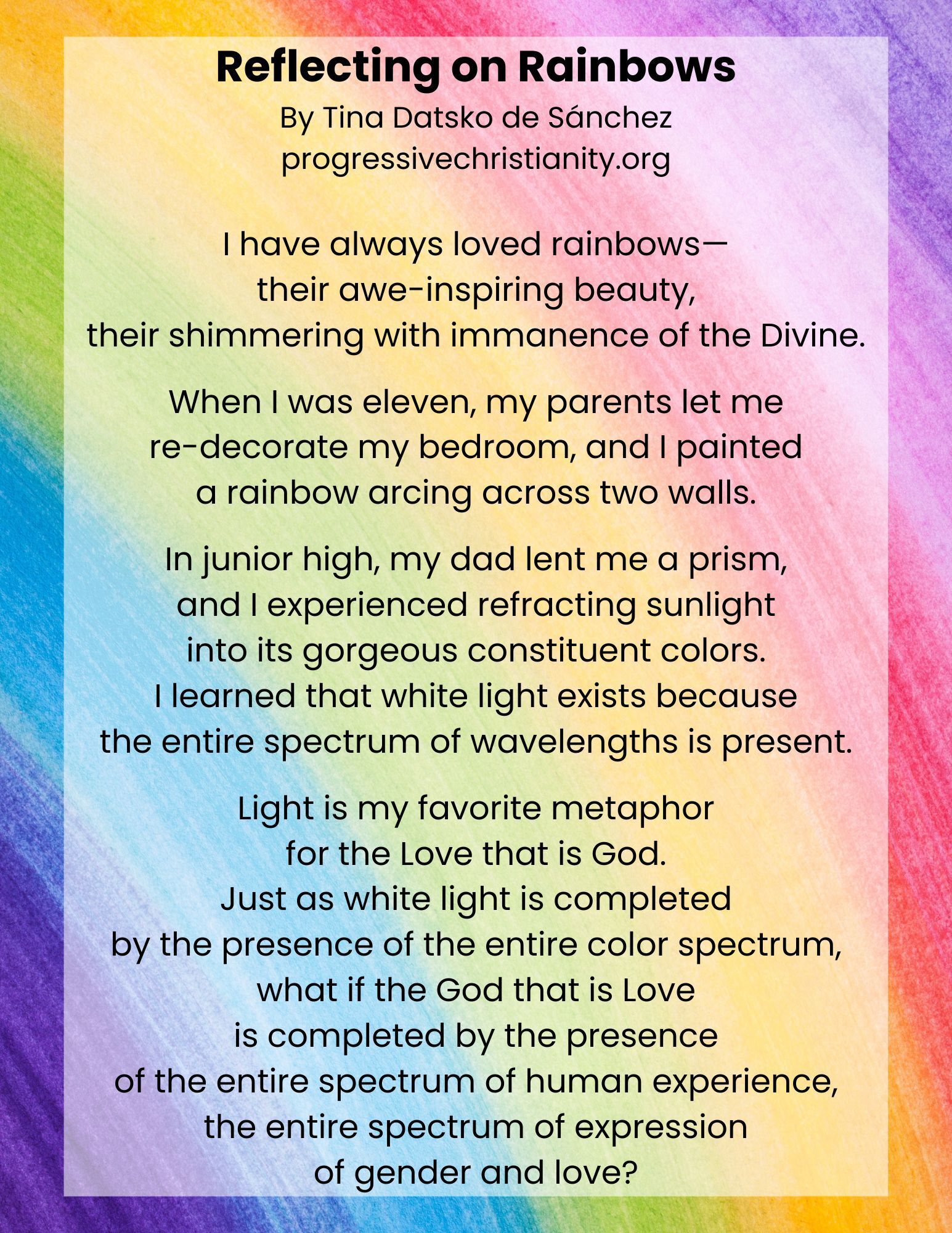 Header Image for Reflecting on Rainbows