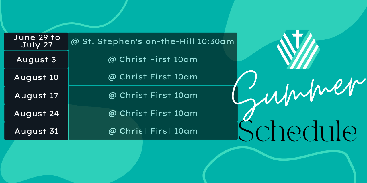 Summer Schedule 2025 Banner