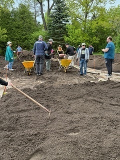 Garden plot workers