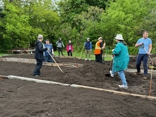 Garden plot workers