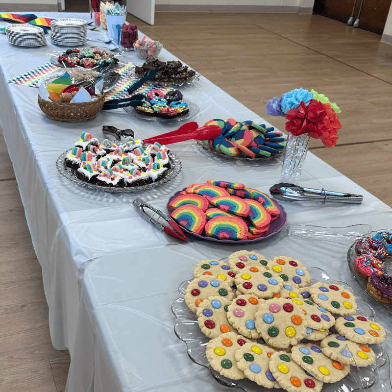 Treats Table before celebration