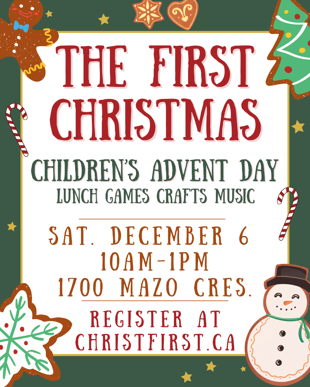 Children's Advent Day at Christ First 2025