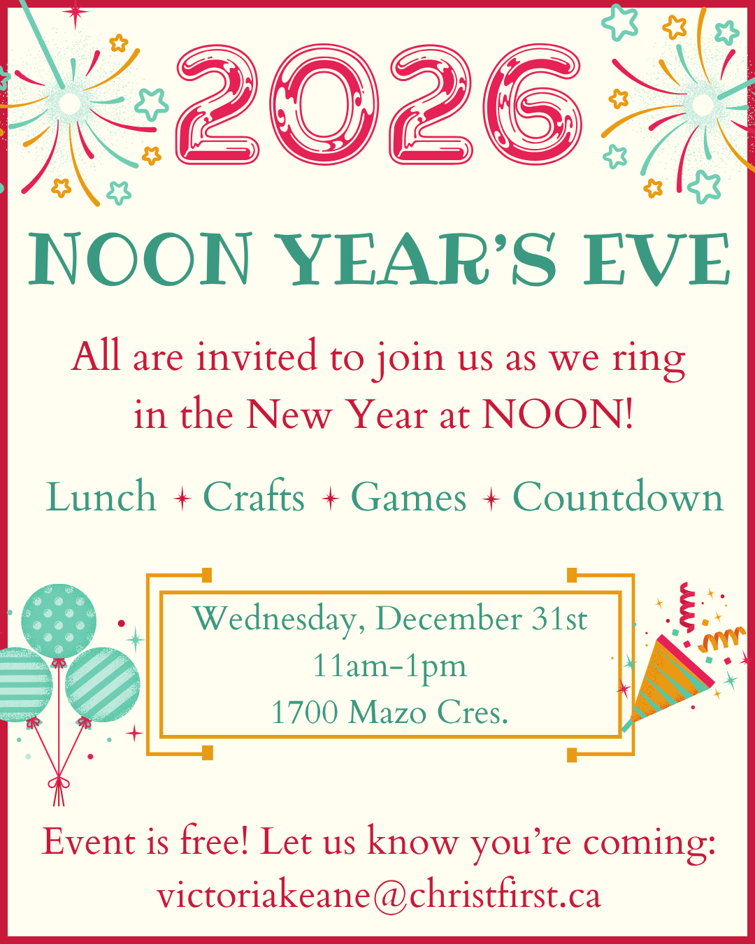 Noon Years Eve 2025